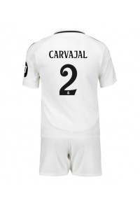 Real Madrid Daniel Carvajal #2 Babyklær Hjemme Fotballdrakt til barn 2024-25 Korte ermer (+ Korte bukser)